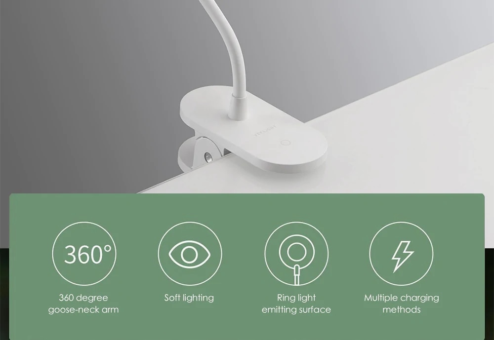 Xiaomi Yeelight Mijia LED Desk Lamp Lampu Meja Baca Clip 